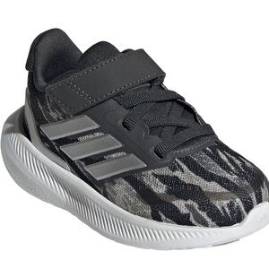 Adidas Black and Gray Sneakers with Velcro Strap. Toddler Boys size 5.